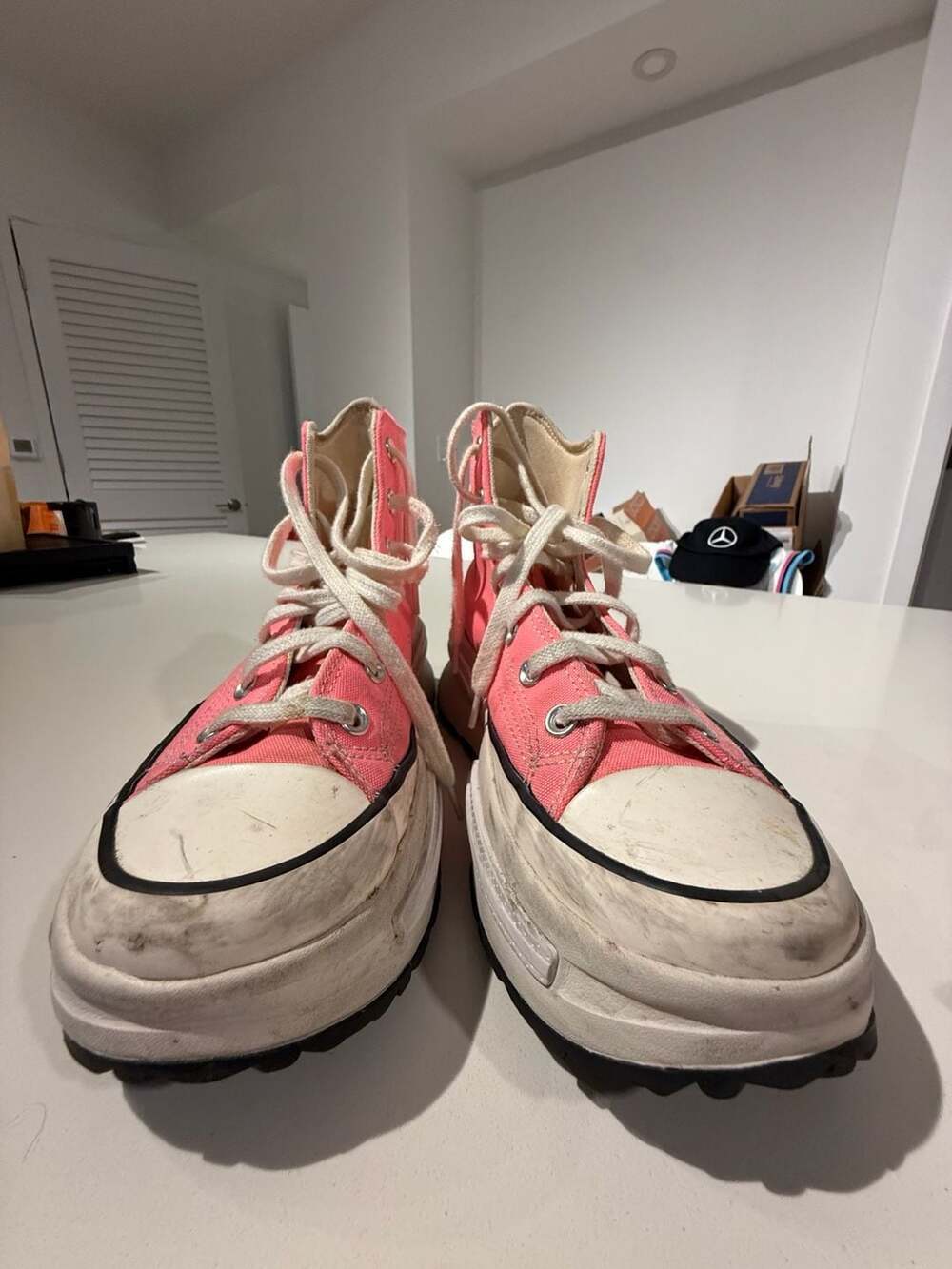 Converse Run Star Legacy CX High Top Pink Sneakers Size 8.5 - Picture 4 of 11
